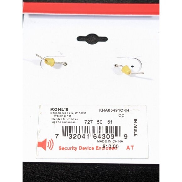 Christmas Winter Snowflake Earrings Blue Aurora Borealis Crystal Dangle Drop - Picture 7 of 8